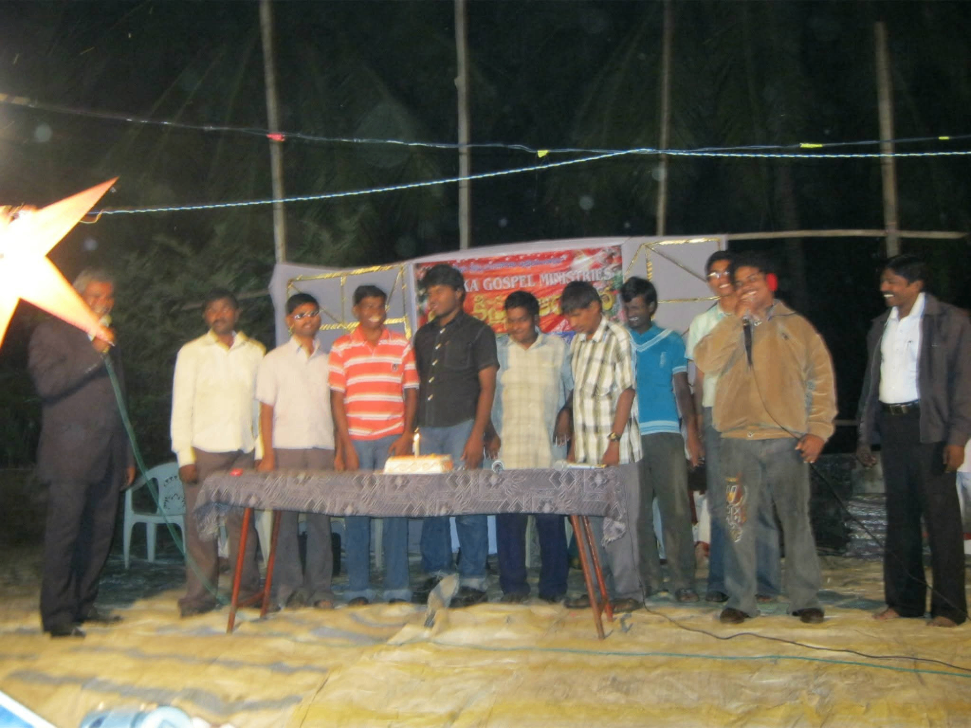 Christmas celebration with the blind community
