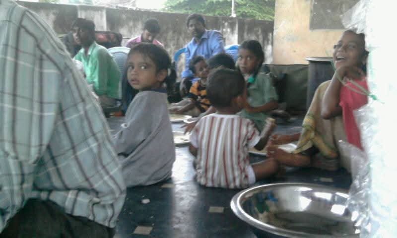 Serving the little ones — Food for the Needy