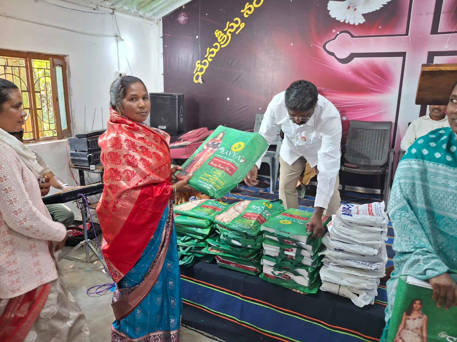 Received with thankful hands — Gifts & New Clothes Distribution